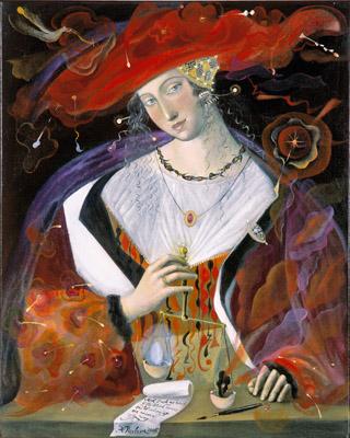 The painting -Libra- (2006) by Annael (Anelia Pavlova), artist, after the (classical) music of Wyschnegradsky